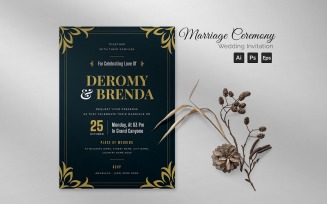 Marriage Ceremony Wedding Invitation