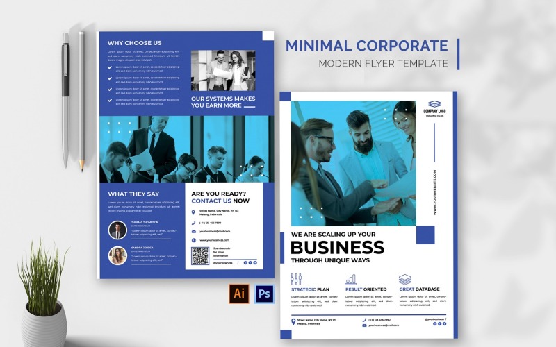 Minimal Corporate Solution Flyer Corporate Identity