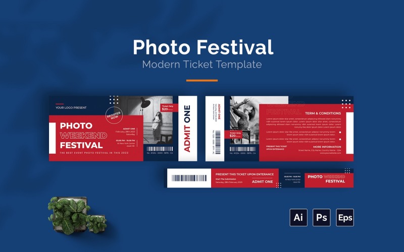 Photograph Festival Ticket Corporate Identity