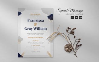 Special Marriage Wedding Invitation