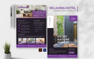 The Relaxing Hotel Flyer Print Template