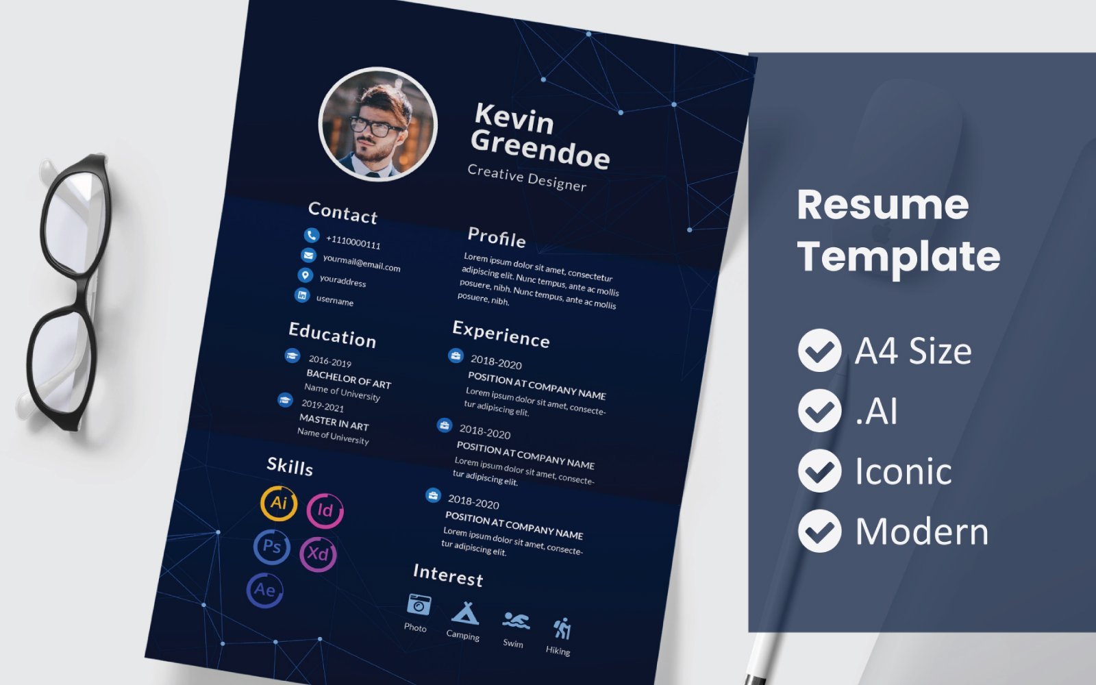 Kit Graphique #188210 Rsum Template Divers Modles Web - Logo template Preview