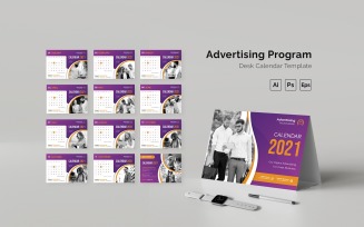 Advertising Program Desk Calendar