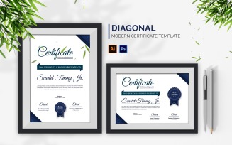 Diagonal Certificate Template