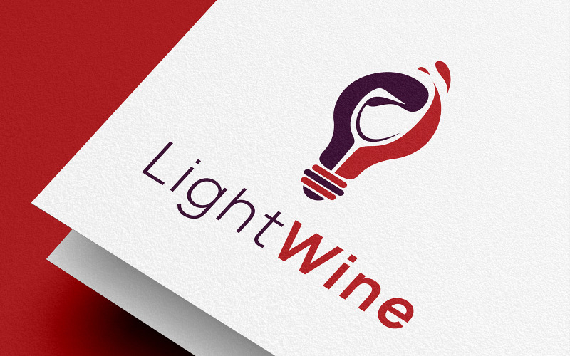 Light Wine Logo Design Template Logo Template