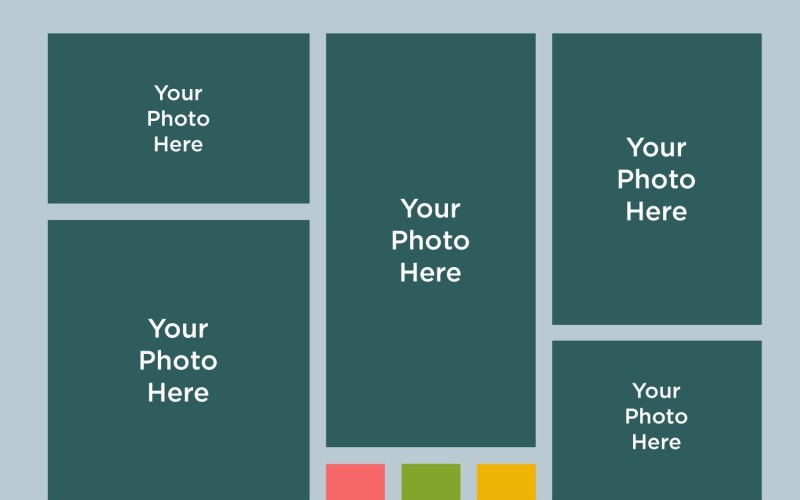 Photo moodboard Template Mockup Product Mockup