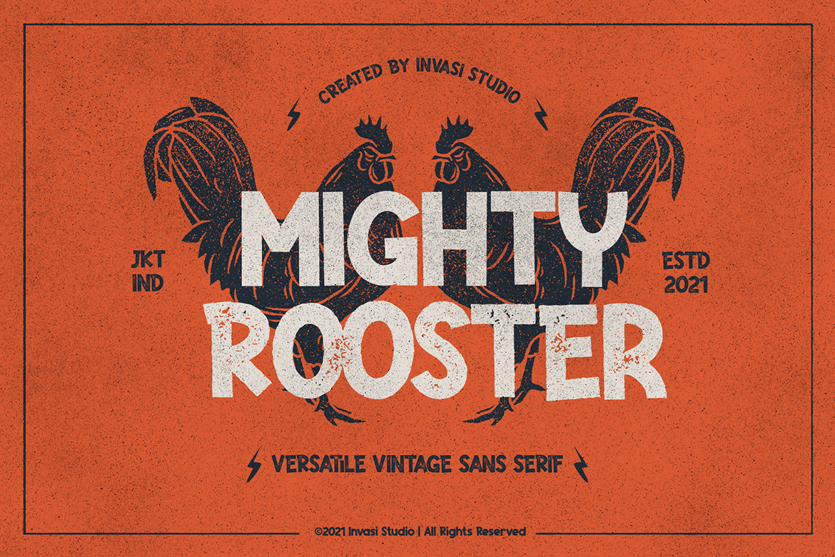 Mighty Rooster - Versatile Vintage Fonts