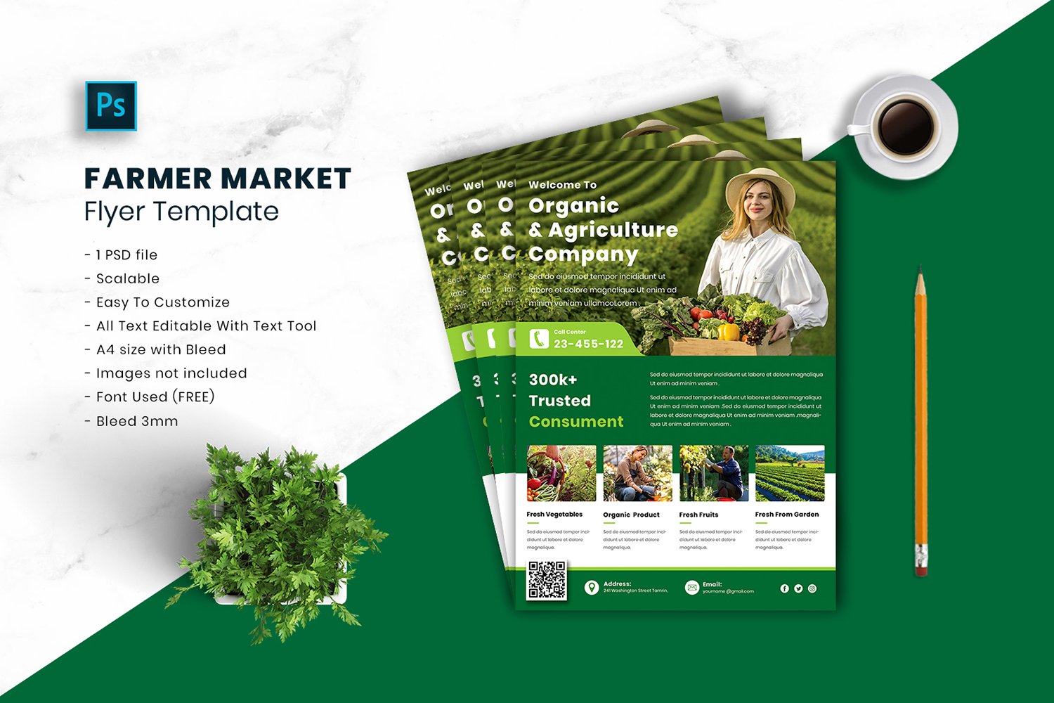 Template #188522 Health Vegetables Webdesign Template - Logo template Preview