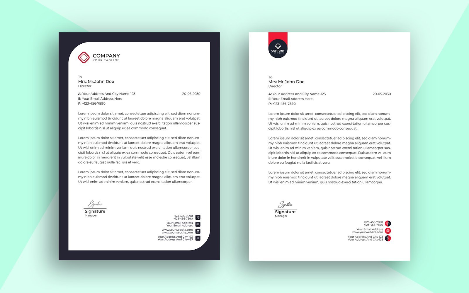 Template #188553 Corporate Letter Webdesign Template - Logo template Preview