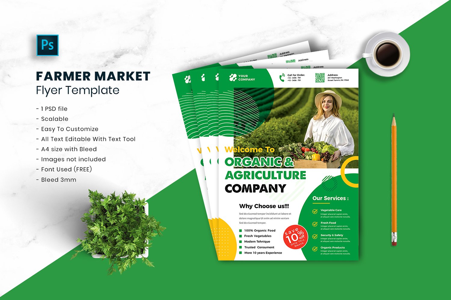 Template #188562 Health Vegetables Webdesign Template - Logo template Preview