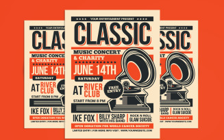 Classic Music Show Flyer Template