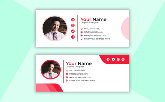 Corporate Email Signature Minimalist and Simple Design Template