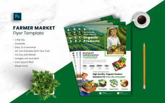 Farmer Market Flyer Template vol.15