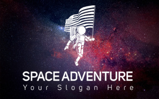 Space Adventure Logo Design