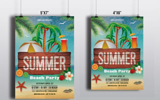 Summer Celebration Party Flyer Corporate Identity Template