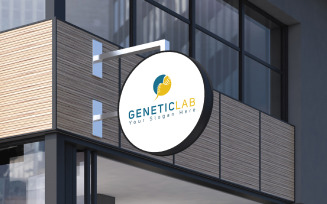 Genetic Lab Logo Design Template