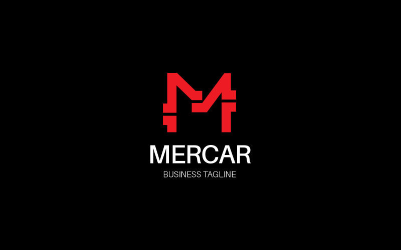 M Letter Mercar Logo Design Template Logo Template