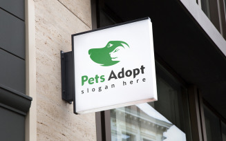 Pets Adopt Logo Design Template