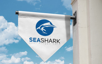 Sea Shark Logo Design Template
