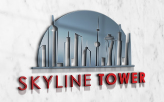 Skyline Tower Logo Design Template
