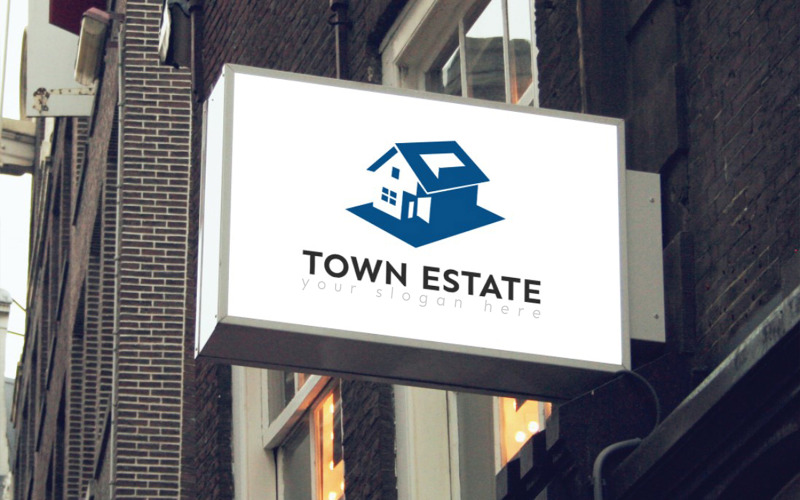 Town Estate Logo Design Template Logo Template