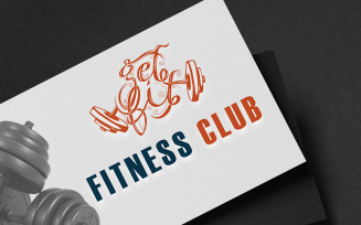 Fitness Club Logo Design Template