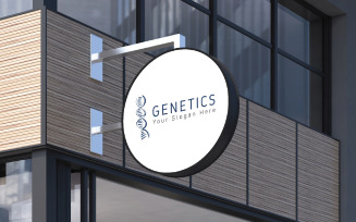 Genetics Logo Design Template