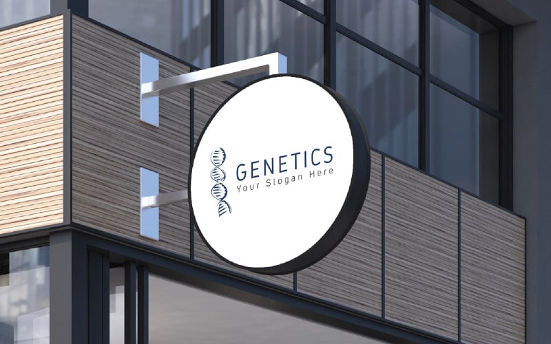 Genetics Logo Design Template Logo Template