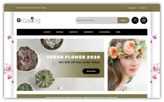 Growing - Flower Store Opencart Theme
