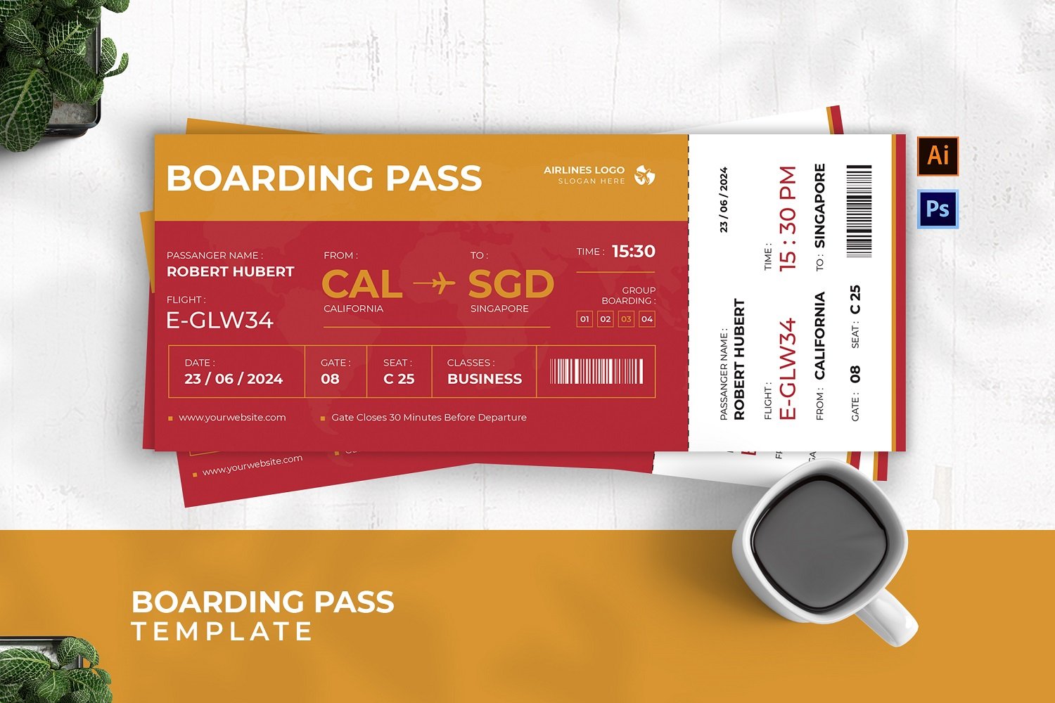 Kit Graphique #188821 Ticket Passager Divers Modles Web - Logo template Preview