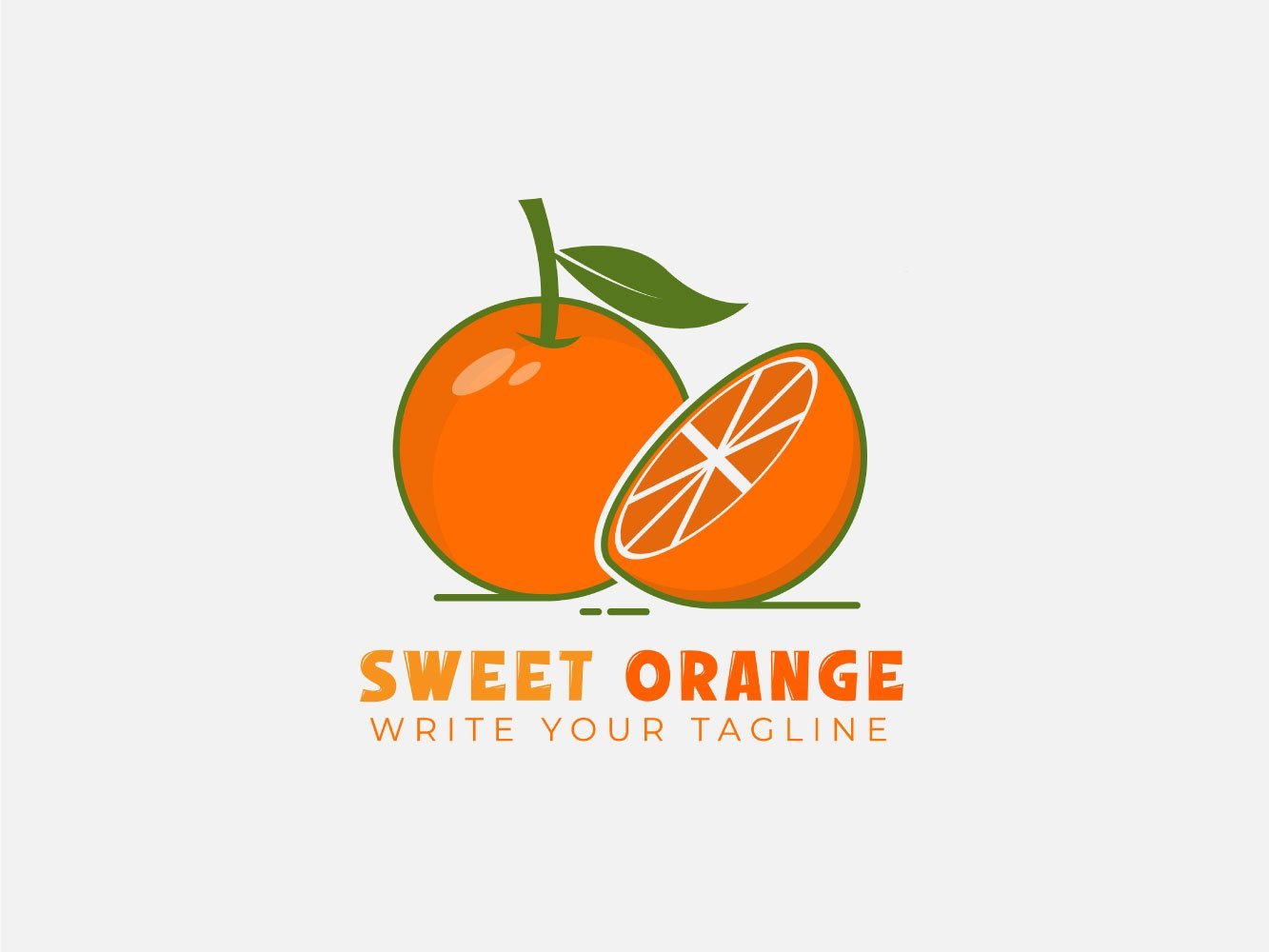 Template #188896 Branding Orange Webdesign Template - Logo template Preview