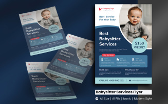 Babysitter Expert Flyer Corporate Identity Template