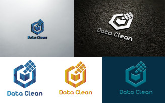 Data Clean Technology Logo Design