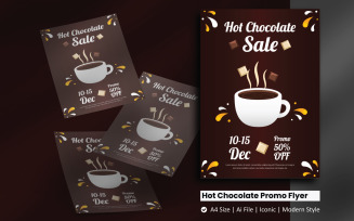 Hot Chocolate Promo Day Flyer Corporate Identity Template
