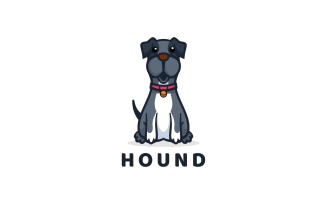 Hound Simple Mascot Logo Style