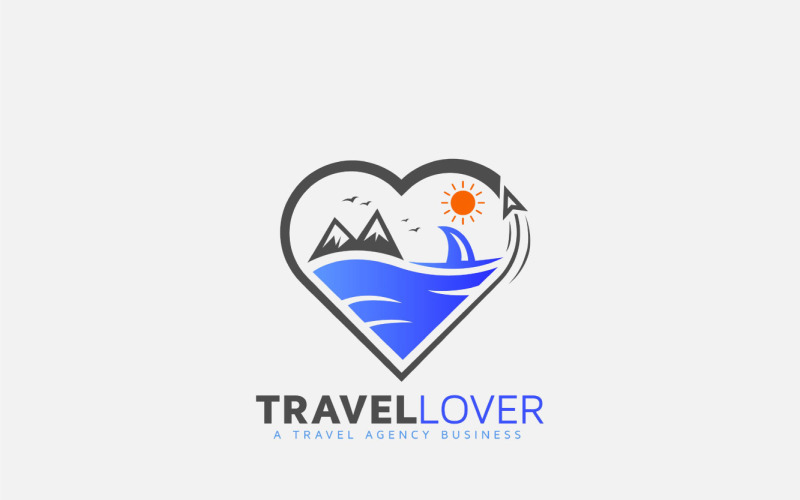 Travle Lover Logo Concept For Landscape Logo Template