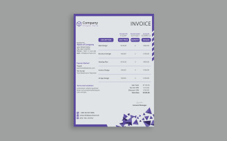 Unique Invoice Layout Design