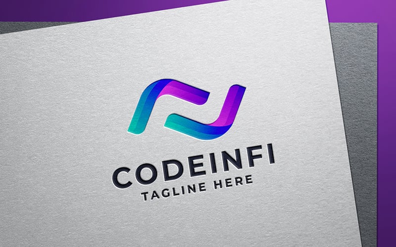 Code Infinity Professional Logo Logo Template