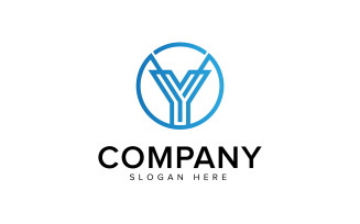 Creative Letter Y Logo Design Vector Template