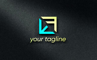 E F Creative Logo Design Template