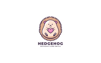Hedgehog Simple Mascot Logo