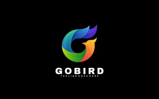 Letter G Bird Colorful Logo