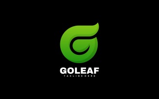 Letter G Leaf Gradient Logo