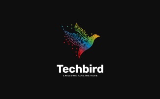 Technology Bird Colorful Logo