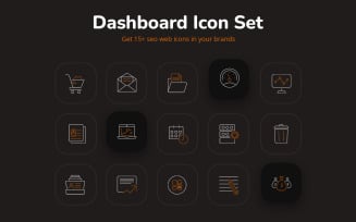 Attrctive Dashboard Icon Set
