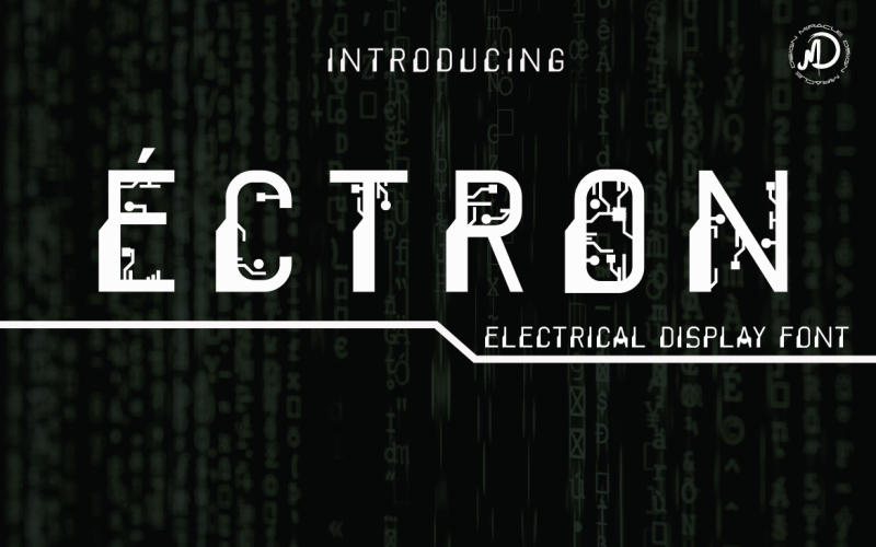ECTRON Electrical Display Font