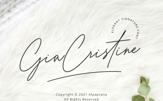 Gia Cristine - Elegant Signature Font