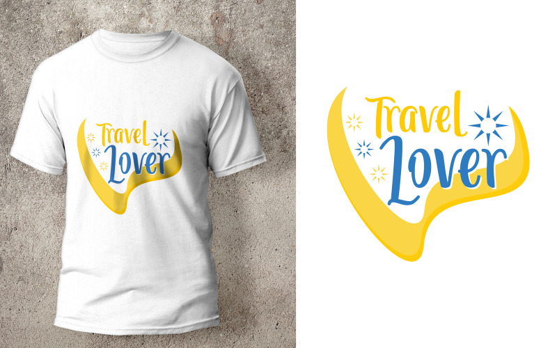 Travel Lover T-Shirt Design Quote Template T-shirt