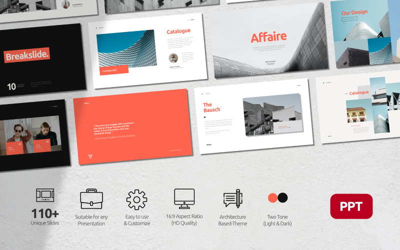 Affaire - Creative Business Presentation - Powerpoint Template PowerPoint Template