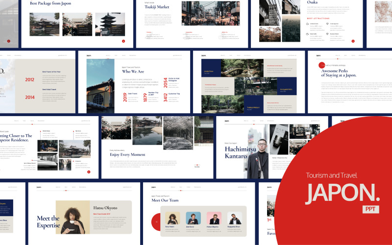 Japon - Travel Business - Powerpoint Templates PowerPoint Template